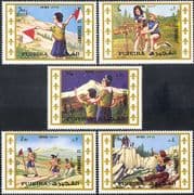 Fujeira 1971 World Scout Jamboree/ Girl Scouts/ Guides/ People/Y outh 5v set (s5356)