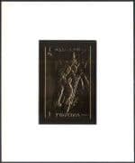 Fujeira GOLD Space/ Apollo 11/ Astronaut/ Moon Landing/ Rocket deluxe m/s (b8511)