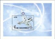 Gambia 1990 Spitfire/ WWII/ RAF/ Planes/ Military Aircraft/ Aviation 1v m/s (b4948m)