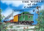 Gambia 1991 Caboose/ Brake Van/ Trains/ Railways/ Transport/ Steam 1v m/s (s1762r)