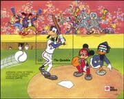 Gambia 1991 Disney/ Mickey/ Baseball/ Sports/ StampEx/ Cartoons/ Animation 1v m/s (s374b)
