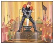 Gambia 1991 Disney/ Sword in Stone/ Film/ Cartoons/ Animation/ Books/ Cinema 1v m/s (n19082)