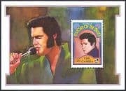 Gambia 1992 Elvis Presley / Music / People / Singers / Song / Animation 1v m / s (n40881) /
