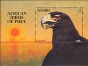 Gambia 1993 Eagle/ African Birds of Prey/ Nature/ Wildlife/ Raptors 1v m/s (b5069u)