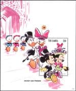 Gambia 1994 Disney/ Easter/ Mickey/ Minnie/ Costumes/ Hats/ Cartoons/ Animation 1v m/s (b3123r)