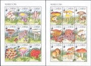 Gambia 1994 Fungi/ Mushrooms/ Plants/ Nature 2 x 9v shts + 1v m/s (b2232)