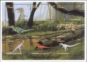Gambia 1997 Dinosaurs/ Prehistoric Animals/ Reptiles/ Nature 9v sht (s1032y)