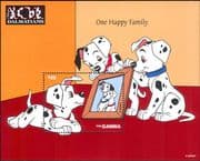 Gambia 1997 Disney/ 101 Dalmations/ Dogs/ Films/ Cartoons/ Animation 1v m/s (ad1123)