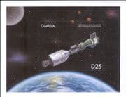 Gambia 1999 Apollo-Soyuz Link-up/ Space/ Satellites/ Rockets 1v m/s (n32479a)