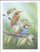 Gambia 2000 European Bee-eater/ Birds/ Nature/ Wildlife 1v m/s (b5412s)