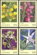 Gambia 2001 Orchids / Flowers / Plants / Nature / Horticulture 4v set (b9396)