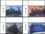 Gambia 2001 Trains/ Railways/ Rail/ Steam Engines/ Locomotives/ Transport 4v (b9796)
