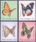 Gambia 2001 (2000 issue additional values) Butterflies/ Insects/ Nature 4v s3814