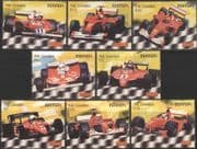 Gambia 2003 Ferrari/ Sports Cars/ Motoring/ Motor Racing/ F1/ Grand Prix/ Transport 8v set (s5044g)