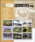 Gambia 2004 Trains/ Steam Engines/ Locomotives/ Tunnels/ Transport 9v sht (s2310a)
