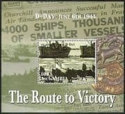 Gambia 2005 WWII / Military / Army / War / Battles / Soldiers / Ships / Navy / D-Day m / s n40120