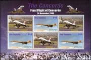Gambia 2006 Concorde/ Aircraft/ Aviation/ Planes/ Transport 6v m/s (sheetlet) (n26354)