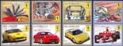 Gambia 2010 Ferrari/ Sports Cars/ Motoring/ Motor Racing/ Transport 8v set (s5044z)