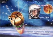Gambia 2011 Yuri Gagarin/ Space Flight/ Astronauts/ Vostok 1/ Rockets 1v m/s (b8001b)