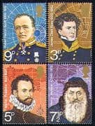 GB 1972 Explorers / Antarctic / Polar / People / Sailing / Ships 4v set n30624