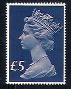 GB 1977 5.00 Definitive / Machin (SG1028) 1v (n29740)