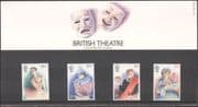 GB 1982 Europa/ Theatre/ Clown/ Ballet Dancer/ Opera/ Music/ Acting 4v set Presentation Pack (n43342)