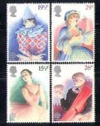 GB 1982 Europa / Theatre / Clown / Music / Acting 4v set n28117