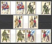 GB 1983 Uniforms / Military / Army / Flags 5v gttrs (n27088)