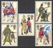GB 1983 Uniforms / Military / Army / Flags / Weapons 5v n27087