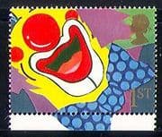 GB 1991 "Smiles" / Clown / Circus / Animation 1v (n30654)