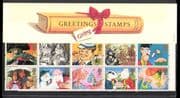 GB 1993  Greetings/ Books/ Bear/ Frog/ Comic Strip Cartoons  10v Pres Pack  (n22560)