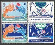 GB 1994 Channel Tunnel / Train / Lion / Transport set n27084
