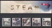 GB 1994 Steam / Trains / Rail / Transport 5v P Pack (n30800)