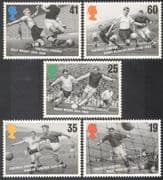 GB 1996 FOOTBALL LEGENDS/ Moore/ Wright /Blanchflower/ Sports/ Games/ Soccer 5v set (n18231)