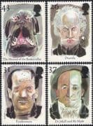GB 1997 Horror Stories/ Books/ Films/ Dracula/ Frankenstein/ Jekyll/ Hyde 4v n18219