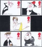 GB 1998 British Comedians/ Comics/ People/ Entertainment/ Cartoons 5v set (n18238)