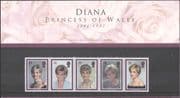 GB 1998 Diana, Princess of Wales/ Royalty/ Royal/ People 5v strip Presentation Pack (n43508)