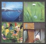 GB 2000 Millennium / Bridge / Flowers / House / Building / Architecture 4v set (n22483)