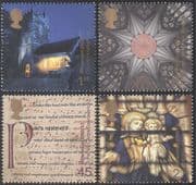 GB 2000 Millennium/ Church/ Madonna/ Stained Glass/ Art/ Music/ Drama/ Buildings/ Architecture/ Design 4v set (n29735)