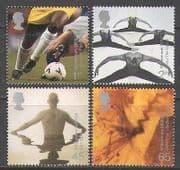 GB 2000 Millennium / Football / Dance / Sport 4v set (n22486)