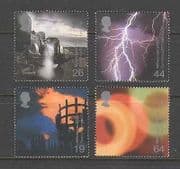 GB 2000 Millennium / Train / Lightning / Fire 4v set (n21489)