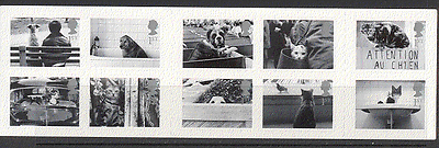 GB 2001 DOGS / CATS / Animals / Car 10v s / a bklt unfld s4200