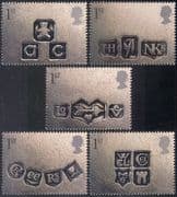 GB 2001 Occasions/ Hallmarks/ Teddy Bear/ Love/ Heart/ Greetings 5v set (n18245)