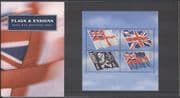 GB 2001 Royal Navy/ Flags/ Ensigns/ Union Jack/ Military/ Naval History 4v m/s Presentation Pack (n41876)