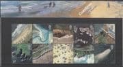 GB 2002 British Coastlines/ Boats/ Castle/ Nature/ Tourism/ Boats/ Buildings 10v Pres Pack (n43515r)