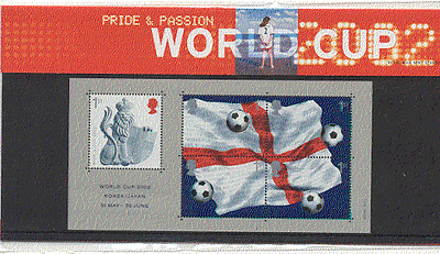 GB 2002 Football / Soccer / Sport / WC 5v m / s Pres Pack b8877