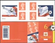 GB 2002 Football World Cup/ Soccer/ Sport/ WC/ Flags 6v s/a bklt PM6 (b8543)