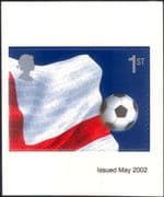 GB 2002 Football World Cup/ Soccer/ Sport/ WC/ Flags/ Ball 1v s/a ex bklt (b8543x)