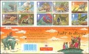 GB 2002 Rudyard Kipling/Just So Stories/ Books/ Tales/ Animals/ Leopard/ Butterfly/ Rhino/ Cat/ Elephant/ Camel/ Animation 10v bklt (b5029)