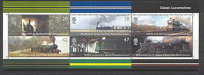 GB 2004 STEAM ENGINES / Trains / Locomotives 6v m / s n10000